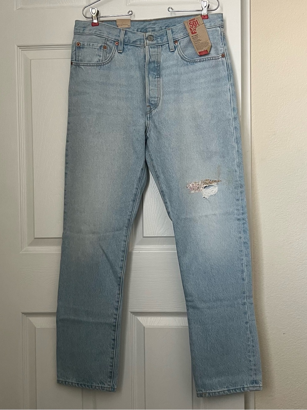 Levis 501 150th Anniversary Floral Patch Jeans 31x30